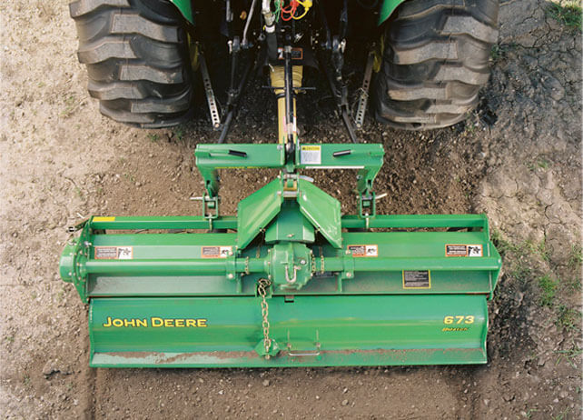 John Deere 673 Tiller 73"