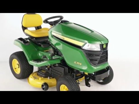 John Deere X354 4 Wheel Steer Lawn Tractor with 42-in. Deck