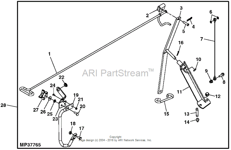 BM23448: Manual Angling Kit for 48 inch Snow Blade