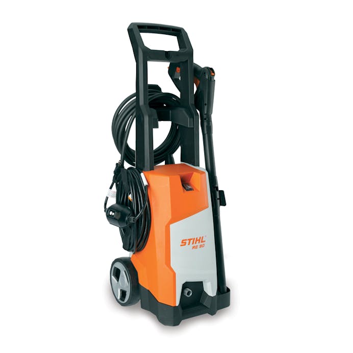 Product photo of STIHL® RE 110 PLUS power washer on white background