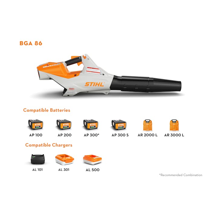 Product picture of Stihl BGA 86 with Compatible Batteries and Chargers