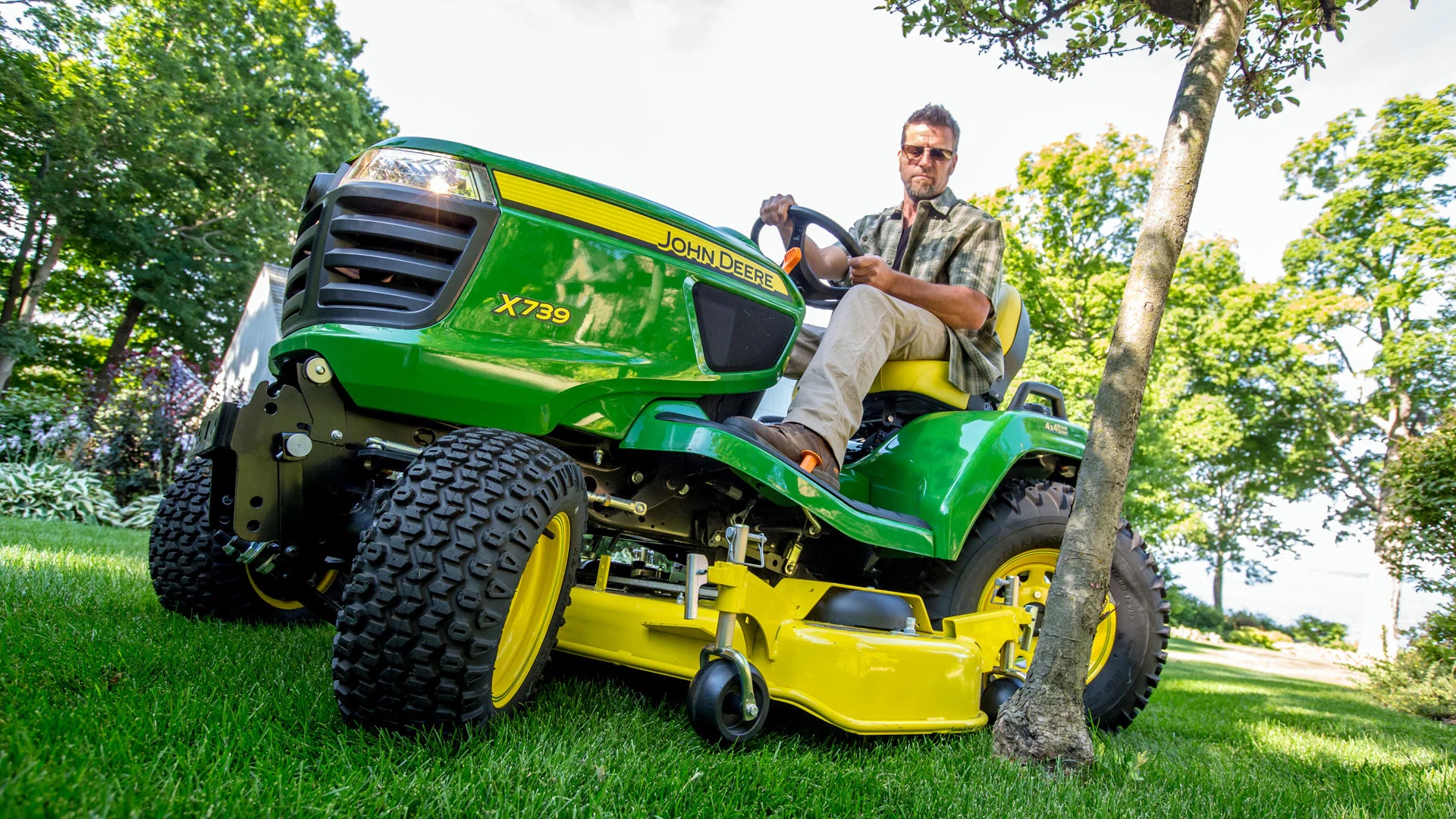 60 Inch Hi Capacity Mower Deck for X700 Signature Series Tractors Drive over with Auto Connect