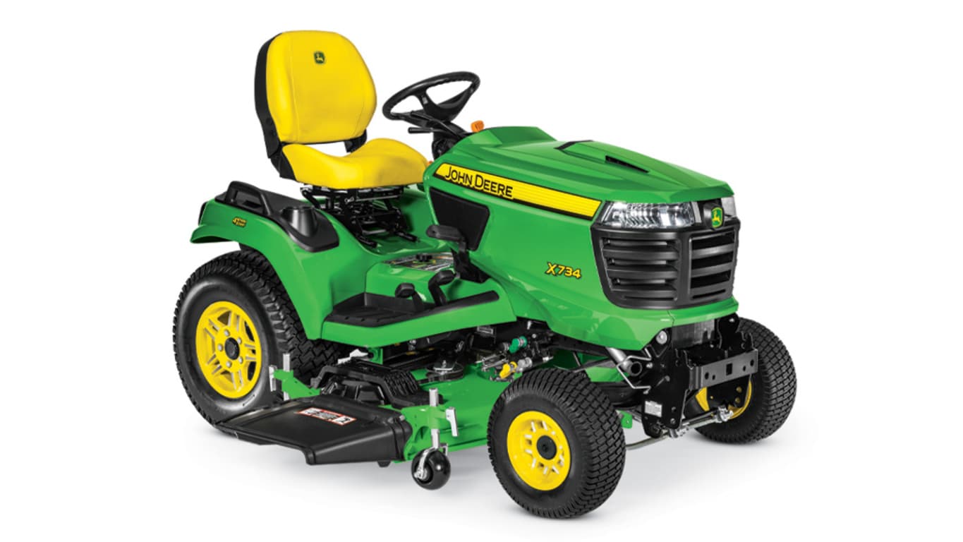 JD X734 Signature Series 2 WD 4 Wheel Steer Tractor Only